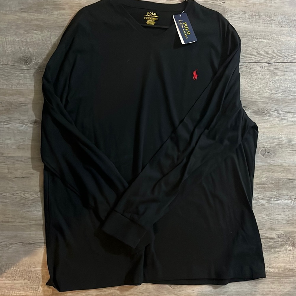 Ralph Laurn V neck long sleeve Tee